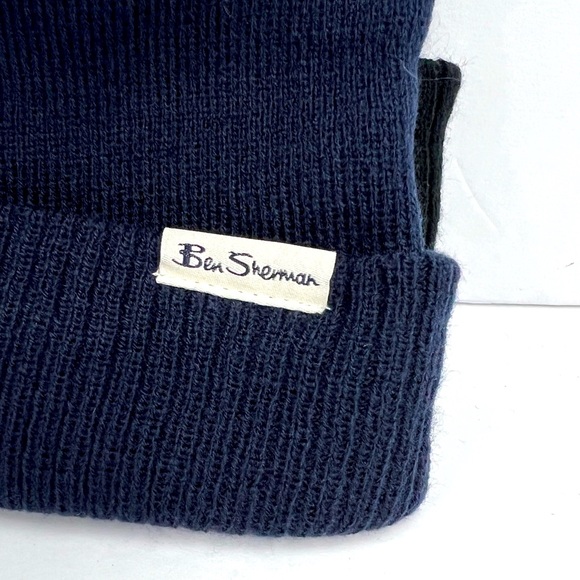 BEN SHERMAN, 3 PACK BEANIE SET, UNISEX, ONE SIZE FITS ALL, GREY, NAVY & BLACK - Picture 13 of 16